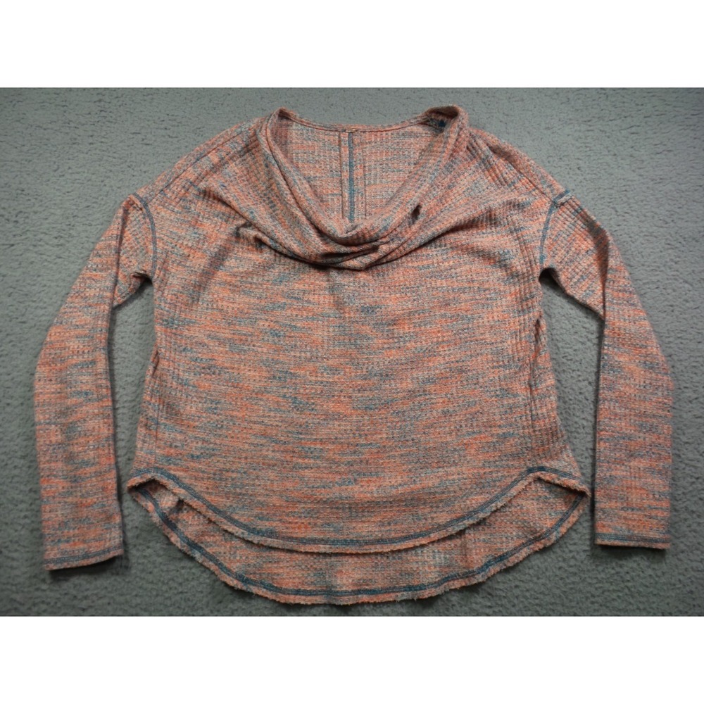 Free People Top Womens Small Multicolor Misty Long Sleeve On or Off Shoulder